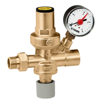 Caleffi automatyczny zawór do napełniania instalacji 1/2 z manometrem 553140