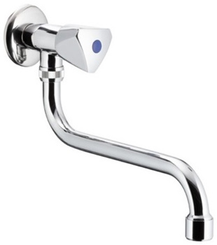 KFA zawór wypływowy zlewozmywakowy ścienny z wylotem L=200 mm 220-620-00