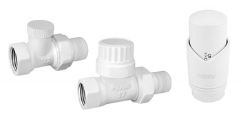 Ferro dekoracyjny zestaw termostatyczny prosty, biały ZTM30WH