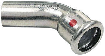 Sanha łuk nyplowy 45° PxPZ 67 SANHA-Therm 12404067