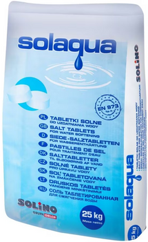 Ciech tabletki solne do systemów uzdatniania wody 25 kg SÓL