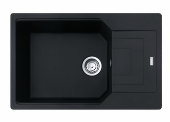 Franke zlewozmywak jednokomorowy wbudowywany Fragranite Urban UBG 611-78 XL, czarny mat 114.0687.282