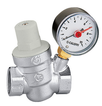 Caleffi reduktor ciśnienia - wersja skośna z manometrem 1/2" 533241