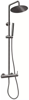 Ferro zestaw natryskowy z deszczownią CIRICULUS, gun metal NP85-BCK7UGM