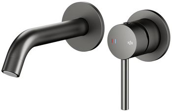 KFA bateria umywalkowa podtynkowa Moza, gun metal grey PVD 5039-810-61