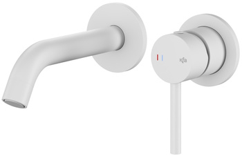 KFA bateria umywalkowa podtynkowa Moza, biały mat 5039-810-44