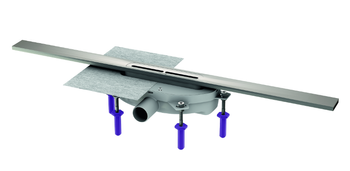 Kessel Linearis Infinity 60 z mechanicznym syfonem Megastop, szczotkowana powierzchnia ze stali nierdzewnej, 800 mm 45300.08