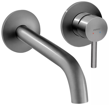 Ferro bateria umywalkowa podtynkowa CIRICULUS, gun metal BCK3PAGM