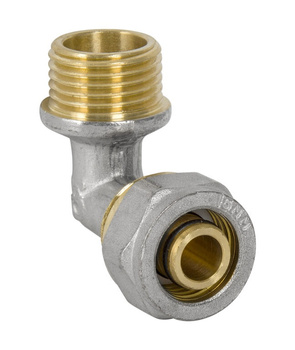 Diamond kolano KOL-CH, PEX-AL-PEX, mosiądz 3/4"x20 FTN-004.3/4X20.KOL-C