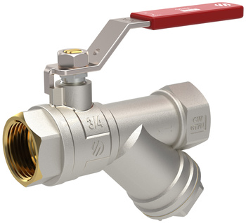 Arco zawór kulowy wodny z filtrem SENA VA30 1/2", dźwignia INOX 752303