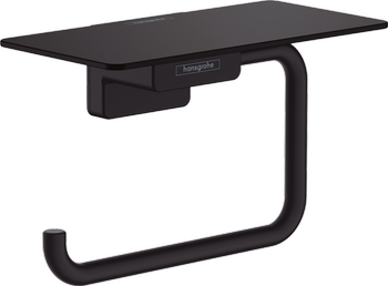Hansgrohe uchwyt na papier toaletowy z półką, czarny matowy 41772670