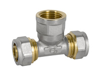 Diamond trójnik redukcyjny DZ, PEX-AL-PEX, mosiądz 1/2"x16x16 FTN-008.1/2X16X16.TD