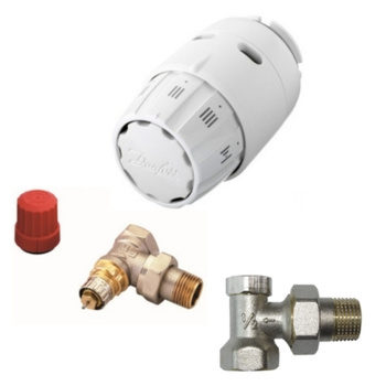 ZESTAW DANFOSS KĄTOWY GŁOWICA TERMOSTATYCZNA RAS-C2