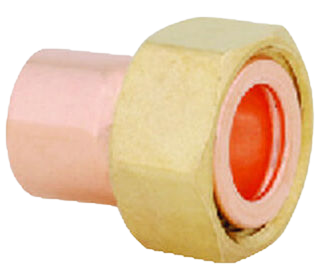 Arco złączka bateryjna prosta z kryzą zewnętrzną 1/2" GW x 22 P4534FR