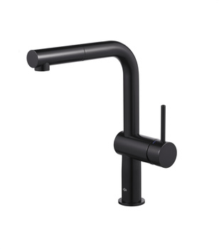 KFA bateria kuchenna stojąca z wyciąganą wylewką i obrotową wylewką 1-funkcyjną Duero Edge, czarny 6623-510-81