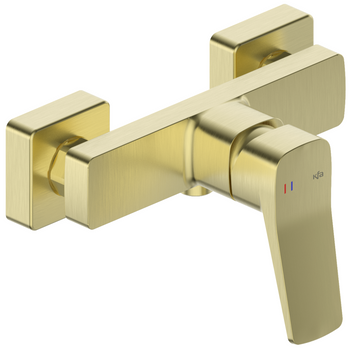 KFA bateria natryskowa ścienna Malaga, złoty szczotkowany PVD 4526-010-31
