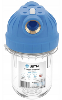USTM korpus filtra 5" EMI podwójny oring 1" WFW1/5-EMI