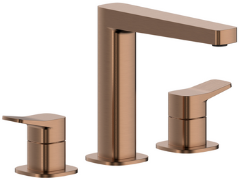 KFA bateria umywalkowa stojąca 3-otworowa Malaga, brushed rose gold PVD 4522-221-34
