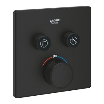 Grohe bateria termostatyczna do obsługi dwóch wyjść Grohtherm SmartControl czarny 102166KF00