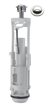 McAlpine zawór spustowy 3/6l, z mocowaniem do pokrywy, uniwersalny, regulowana wysokość zaworu (klucz, uszczelka, śruby - w komplecie) BRIO573SET