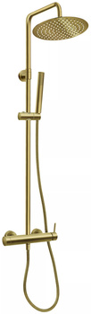 Ferro zestaw natryskowy z deszczownią CIRICULUS, złoto szczotkowane NP85-BCK7UBG