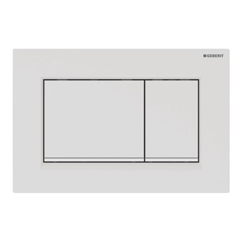 Geberit przycisk uruchamiający Sigma30, przedni, biały mat-biały-biały mat, easy-to-clean 115.883.01.1
