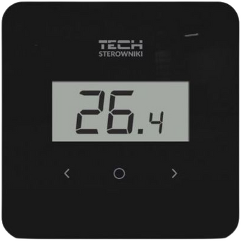 Tech regulator pokojowy bezprzewodowy R-8B PLUS czarny, dwustanowy STR8BPLUSBK