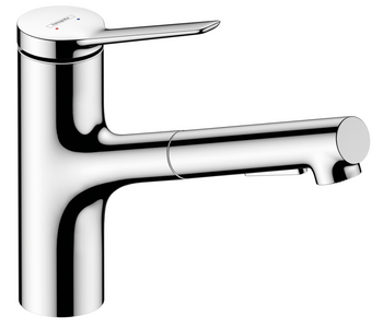 Hansgrohe jednouchwytowa bateria kuchenna z wyciąganą wylewką Zesis M33, chrom 74803000