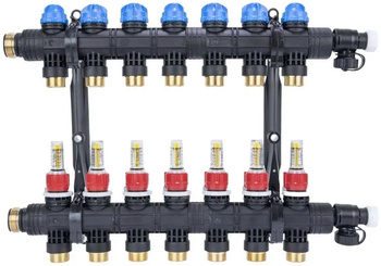 Afriso rozdzielacz ProCalida EF1 K 7 obiegów grzewczych, G1", 0,2÷1,6 l/min 81267