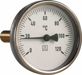 Afriso termometr bimetaliczny BiTh 80, fi 80 mm, 0÷120°C, L 63 mm, G1/2", ax, kl. 2 63807