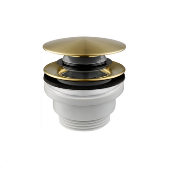 KFA spust umywalkowy uniwersalny typu klik-klak, brushed light gold PVD 660-310-31