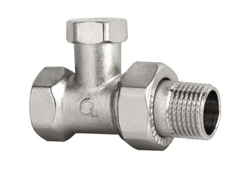 Diamond zawór grzejnikowy prosty niklowany odcinający 1/2" ART.66-1/2.OP