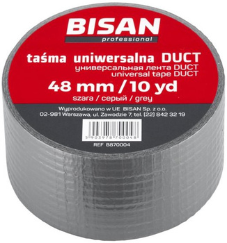 Bisan taśma uniwersalna DUCT 48mm/10yd, szara B870004