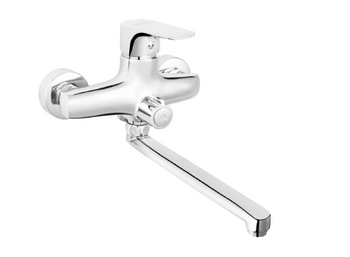 Ferro bateria umywalkowa ścienna TIGA, chrom BTG3A