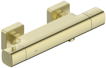 KFA bateria natryskowa termostatyczna, ścienna Malaga, złoty szczotkowany PVD 5756-010-31