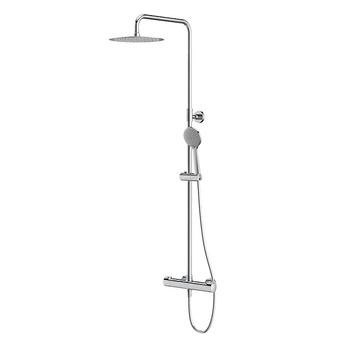 Cersanit kolumna natryskowa CITY owalna z baterią termostatyczną, chrom S951-340