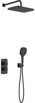KFA zestaw natryskowy termostatyczny, podtynkowy Malaga, czarny 5759-501-81