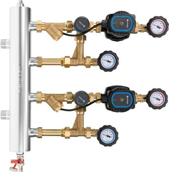 Afriso zestaw mieszający ze sprzęgłem hydraulicznym BPS 966 AP, dwa człony z zaworem obrotowym ARV 362 Vario ProClick, pompy AFRISO APH 160 9096620