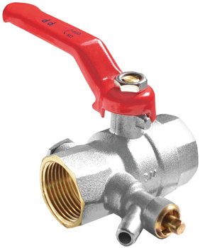 Perfexim kurek kulowy z zaworem spustowym 1 1/2" DN40 65RU 01-303-0400-000