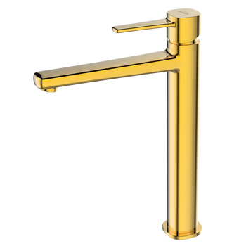 Invena bateria umywalkowa wysoka Glamour, złoty BU-02-W09-V