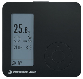 Euroster przewodowy regulator 4040, kolor czarny E4040B