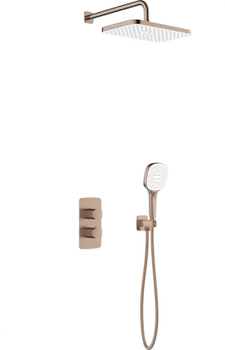 KFA zestaw natryskowy termostatyczny, podtynkowy Malaga, brushed rose gold PVD 5759-501-34