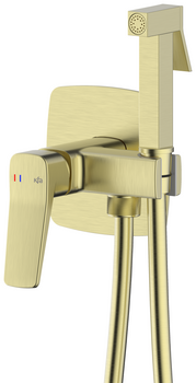 KFA bateria bidetowa podtynkowa Malaga, złoty szczotkowany PVD 4529-512-31