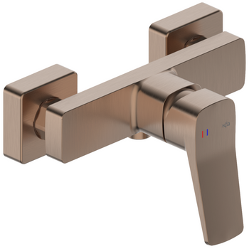 KFA bateria natryskowa ścienna Malaga, brushed rose gold PVD 4526-010-34