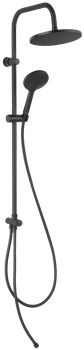 Ferro zestaw natryskowy ścienny z deszczownią COPPA BLACK, czarny NP92-BL