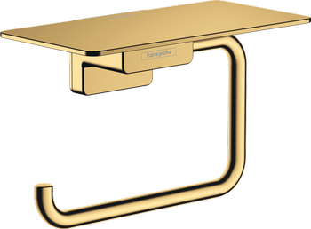 Hansgrohe uchwyt na papier toaletowy z półką, złoty optyczny polerowany 41772990