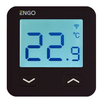 Engo internetowy regulator temperatury, WI-FI, 230V, czarny E10-B