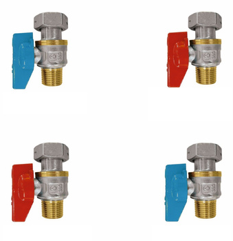 Samee uniwersalny zestaw zaworów prostych do kotłów gazowych dwufunkcyjnych (2 szt. x 1/2" + 2 szt. x 3/4") ZBP-KIT-22-U
