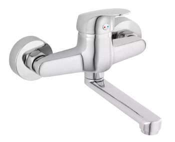 Ferro bateria umywalkowa ścienna FERRO ONE, chrom BFO3