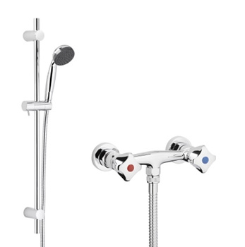 KFA bateria STANDARD natryskowa + rura chromowana 306-311-00